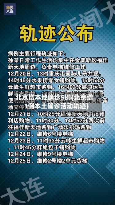 北京增本地确诊5例(北京增1例本土确诊活动轨迹)-第2张图片