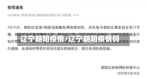 辽宁朝阳疫情/辽宁朝阳疫情码-第2张图片