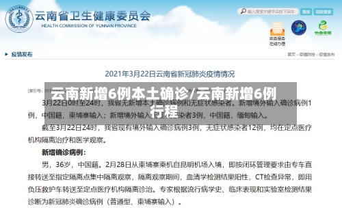 云南新增6例本土确诊/云南新增6例行程