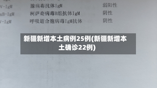 新疆新增本土病例25例(新疆新增本土确诊22例)-第2张图片